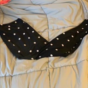Lularoe TC Black/White Polka Dot Leggings